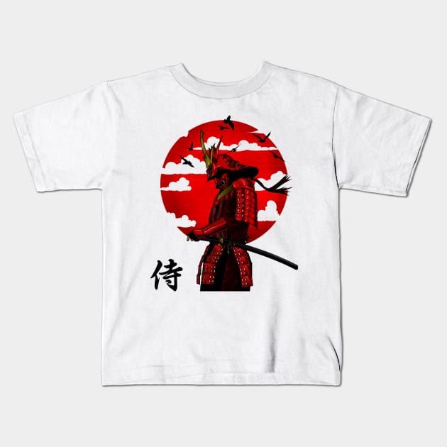 SAMURAI WARRIOR Kids T-Shirt by berserk